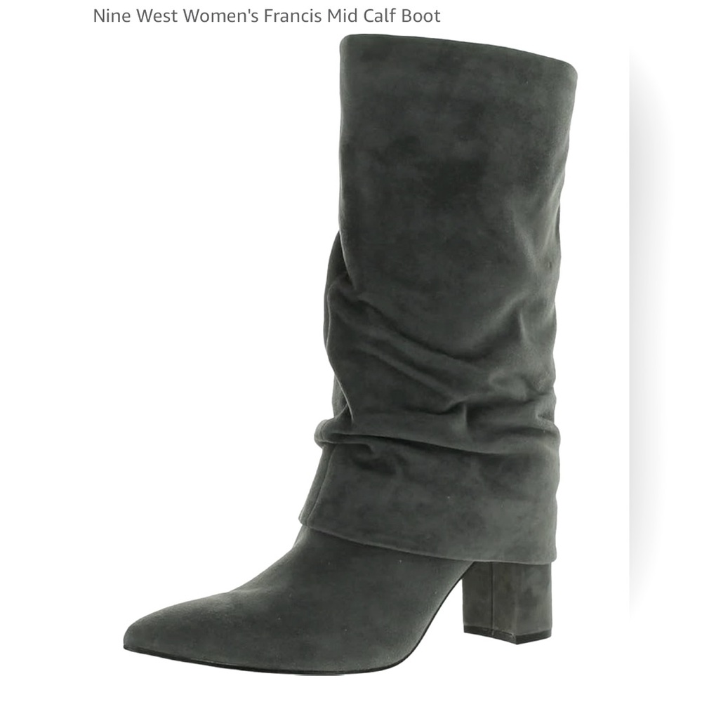 NWOT Nine West: Francis Suede mid calf Bootie